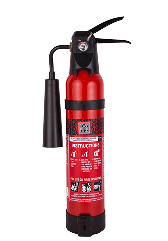 Ceasefire CO2 Based Fire Extinguisher (Squeeze Grip Type) - 2Kg